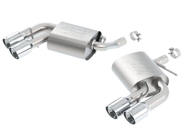 Borla 2016 Chevy Camaro V6 AT/MT S-Type Rear Section Exhaust w/o Dual Mode Valves - Mammoth Racing -