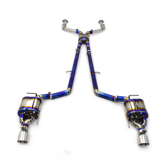 Performance Titanium Stainless Steel Catback Exhaust System for Infiniti G37 3.7L