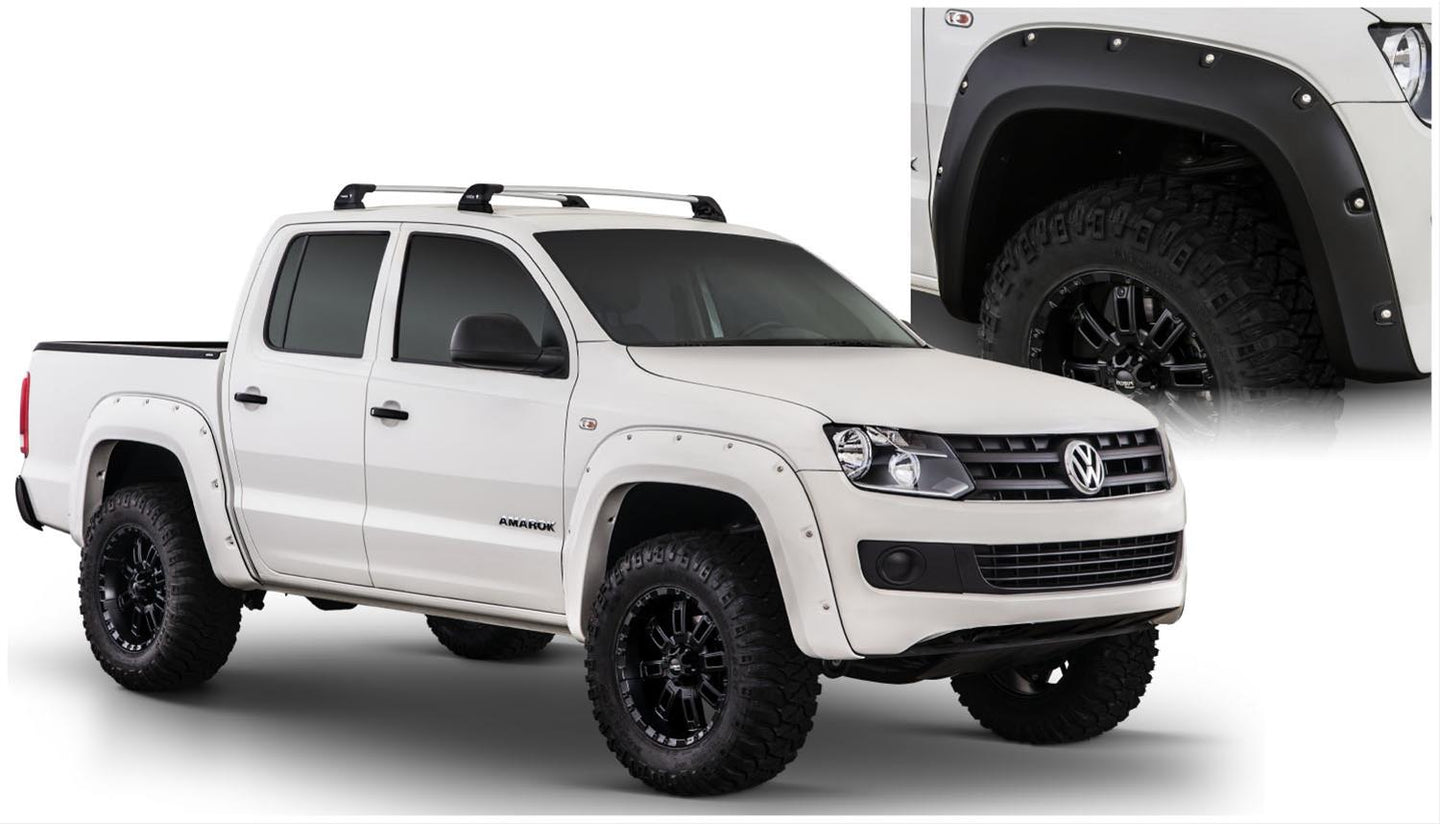 Bushwacker 11-16 Volkswagen Amarok Pocket Style Flares 4pc 61.2in Bed - Black - My Store