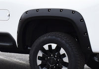 Bushwacker 19-21 Chevrolet Silverado 1500 Pocket Style Flares 4pc - Summit White - Mammoth Racing -