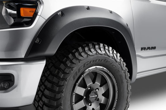 Bushwacker 19-22 Ram 1500 (Excl. Rebel/TRX) 76.3 & 67.4in Bed Forge Style Flares 4pc - Tex. Blk