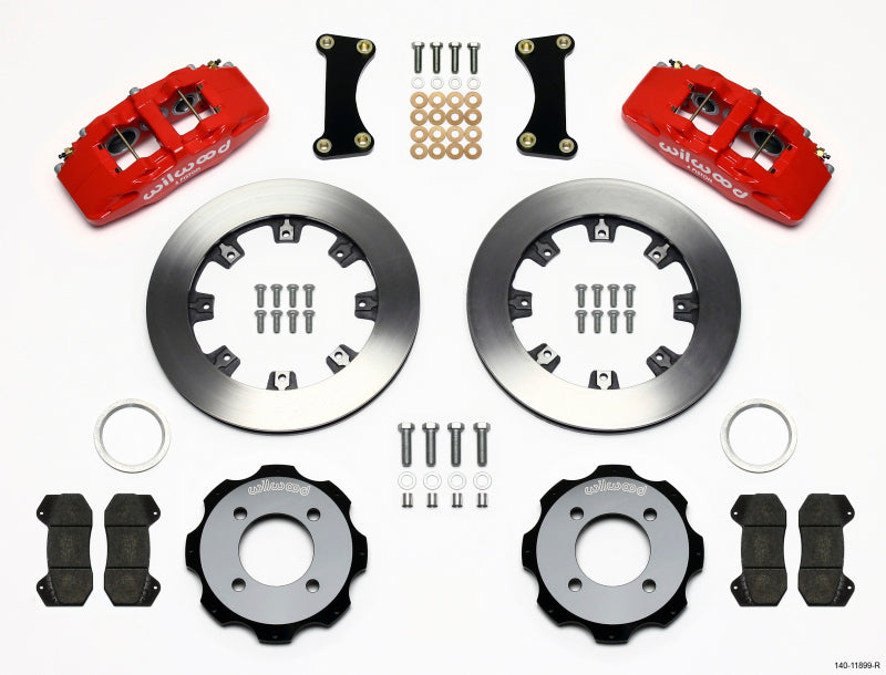 Wilwood Dynapro 6 Front Hat Kit 12.19in Red 2011 Fiesta - Mammoth Racing -