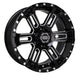 Enkei Commander 20x9 25mm Offset 5x150 Bolt Pattern 110 Bore Black Machined Wheel - Mammoth Racing -