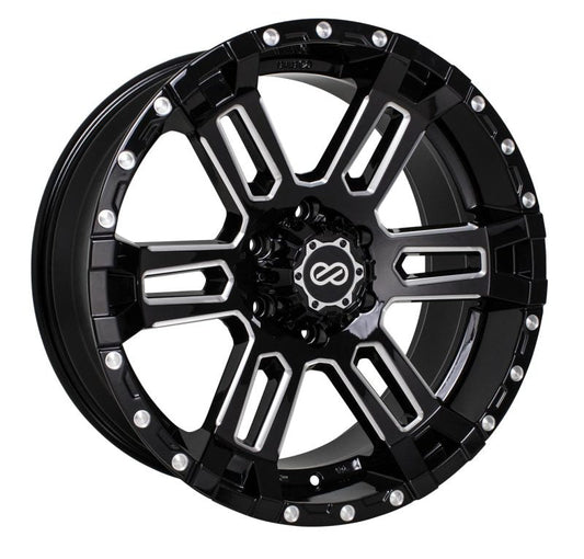 Enkei Commander 20x9 15mm Offset 6x135 Bolt Pattern 87 Bore Black Machined Wheel - Mammoth Racing -