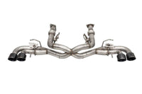 Corsa 20-22 Corvette C8 3in Valved Cat-Back 4.5in Blk Quad Tips - Fits Factory NPP Exhaust - Mammoth Racing -