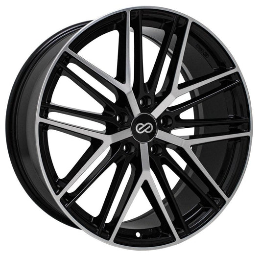 Enkei Phantom 19x8 5x114.3 45mm 72.6mm Bore Black Machined Wheel - Mammoth Racing -