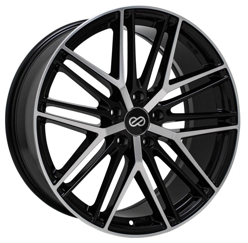 Enkei Phantom 18x8.0 5x112 45mm Offset 72.6mm Bore Black Machined Wheel - Mammoth Racing -
