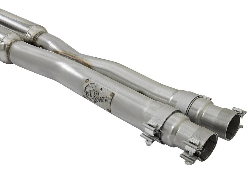 aFe 20-22 Audi RS6 Avant V8 4L(tt) MACH Force-Xp 3in to 2.5in 304 SS Cat-Back Exhaust w/Polished Tip - Mammoth Racing -