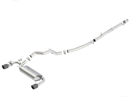 Borla 16-17 Focus RS Turbocharged 2.3L Single Split Exit ATAK Catback Exhaust - Mammoth Racing -