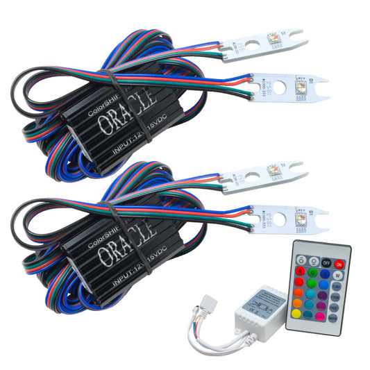 Oracle 15-17 Ford F-150 Headlight DRL Upgrade Kit - ColorSHIFT w/ Simple Controller - Mammoth Racing -