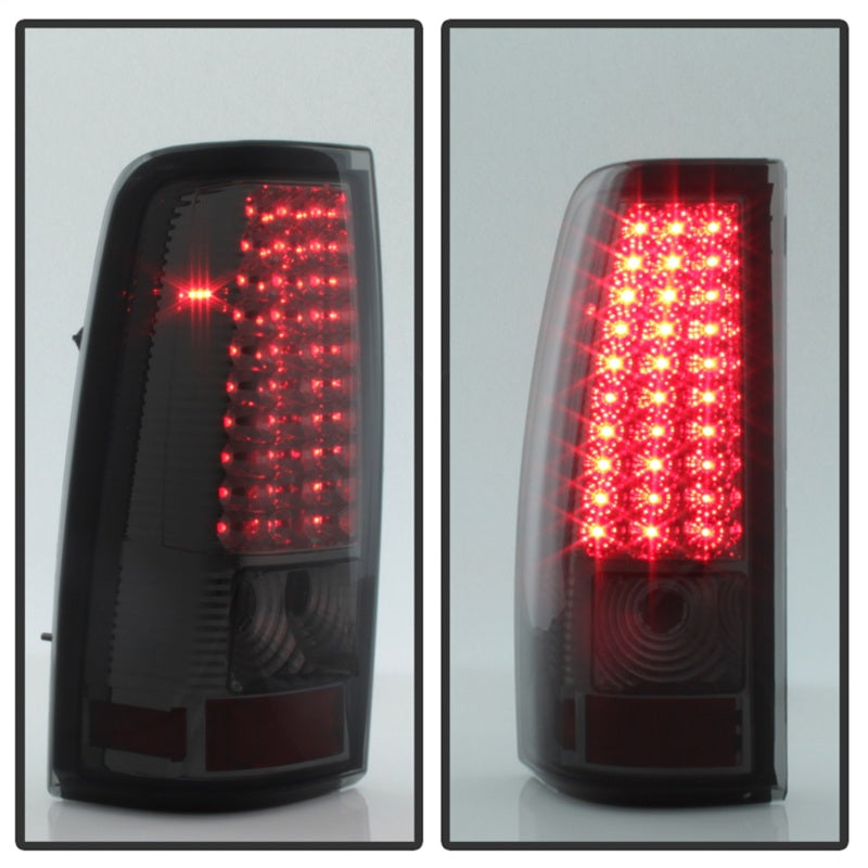 Xtune Chevy Silverado 1500/2500/3500 99-02 99-03 LED Tail Lights Smoke ALT-ON-CS99-LED-SM - Mammoth Racing -