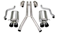 Corsa 04-08 Cadillac XLR 4.6L 25in Cat-Back Dual Rear w Twin 35in Black Pro-Series Tips - Mammoth Racing -