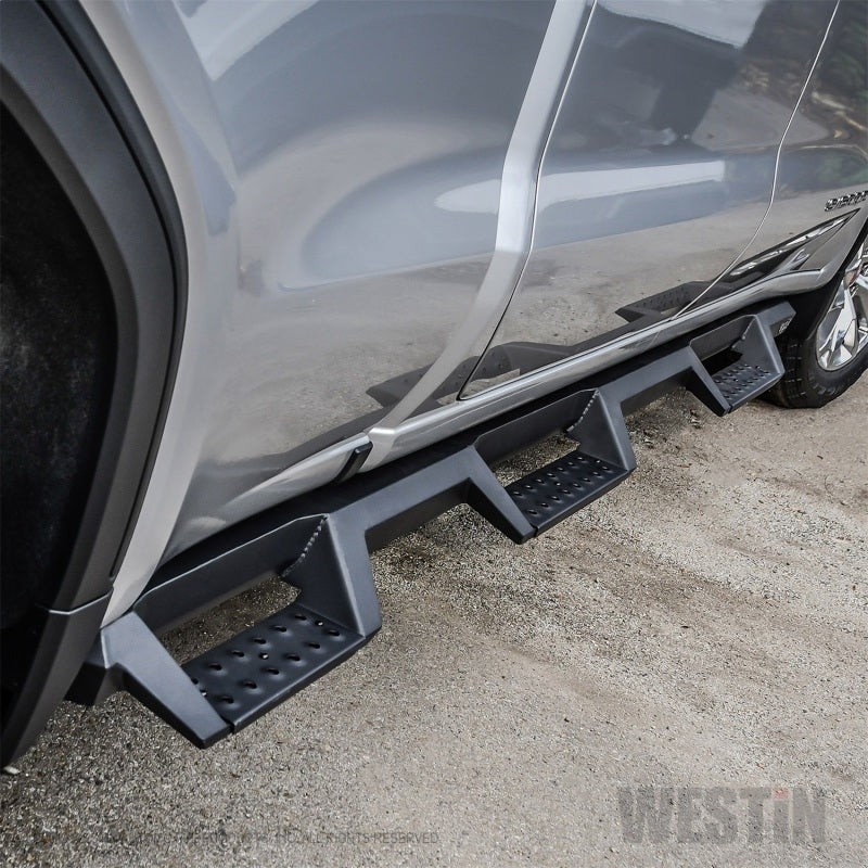 Westin 19-22 GMC Sierra 1500 CC 6.5ft Bed (Excl. 2019 Ltd/LD) HDX Drop W2W Nerf Step Bars - Tex. Blk - Mammoth Racing -
