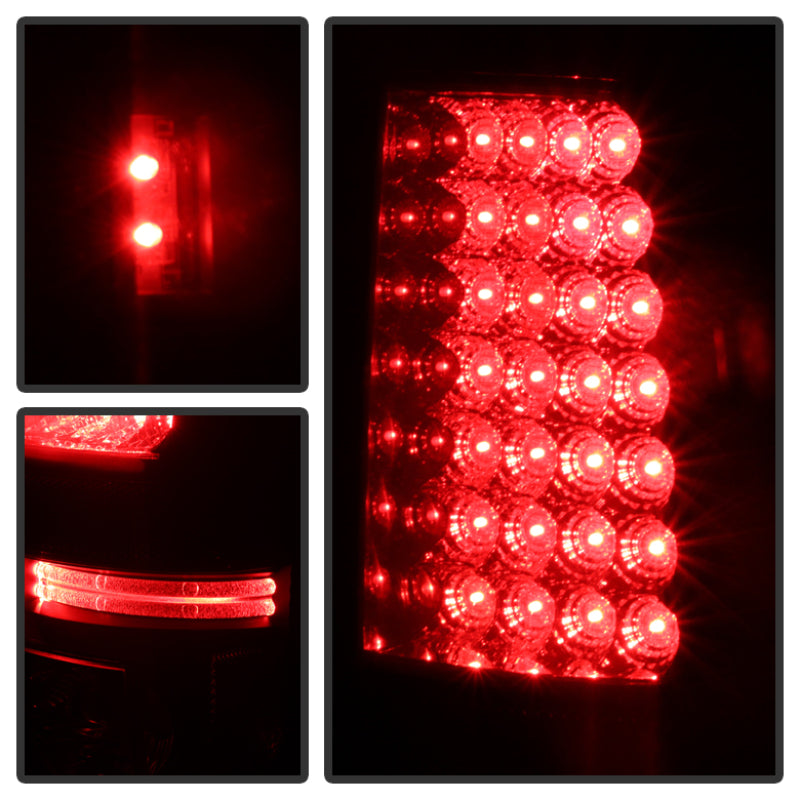 Spyder Chevy Silverado 1500 99-02 (Not Fit Stepside) LED Tail Lights Blk Smke ALT-YD-CS99-LED-BSM - Mammoth Racing -