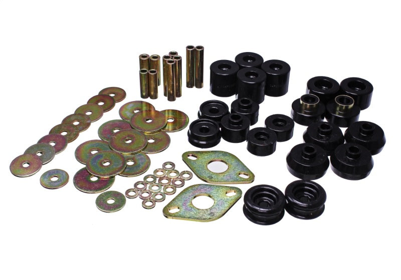 Energy Suspension 96-99 Toyota 4Runner 2WD/4WD Black Body Mount Bushing Set - Mammoth Racing -