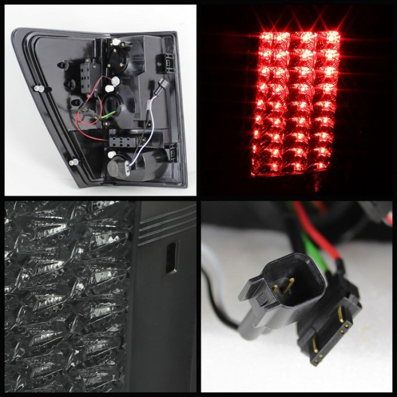 Spyder Jeep Grand Cherokee 07-10 LED Tail Lights Smoke ALT-YD-JGC07-LED-SM - Mammoth Racing -