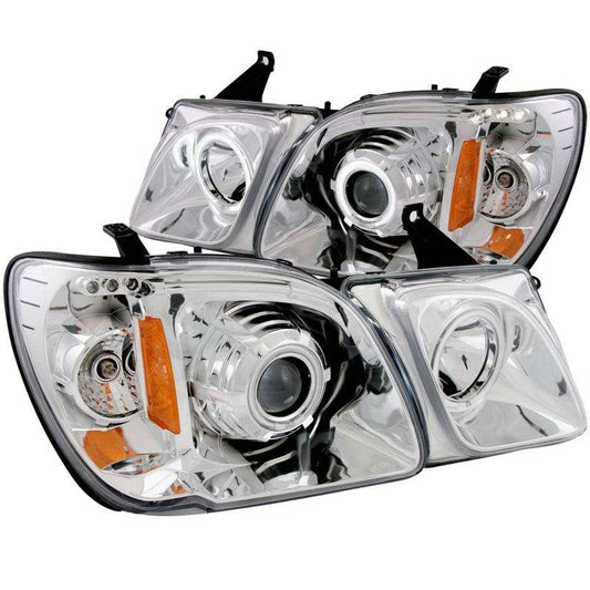 ANZO 1998-2007 Lexus Lx470 Projector Headlights w/ Halo Chrome (CCFL) - My Store