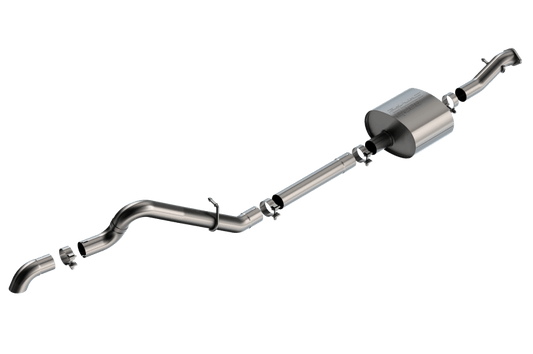 Borla 21-22 Ford Bronco 2.7L 2DR/4DR T-304 Stainless Steel Cat-Back S-Type Exhaust - Brushed - Mammoth Racing -
