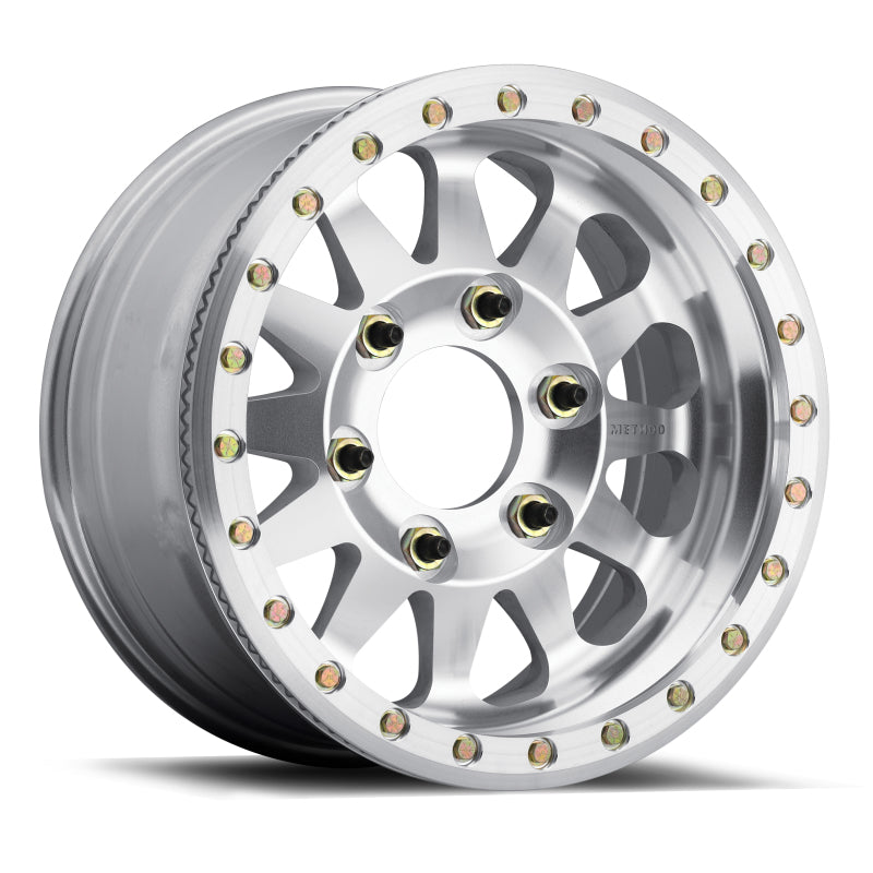 Method Mr101 Beadlock 17x9 -12mm Offset 6x6.5 108mm CB Raw Machined w/BH-H24125 Wheel - Mammoth Racing -