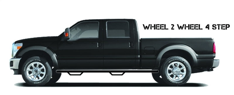 N-Fab Nerf Step 15-17 GMC - Chevy Canyon/Colorado Ext. Cab 6ft Bed - Tex. Black - W2W - 3in - Mammoth Racing -