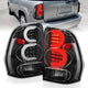 ANZO 2002-2009 Chevrolet Trailblazer LED Tail Lights w/ Light Bar Black Housing Clear Lens - My Store