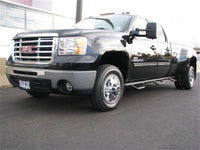 N-Fab Nerf Step 07-10 Chevy-GMC 2500/3500 Crew Cab 8ft Bed - Gloss Black - Bed Access - 3in - Mammoth Racing -