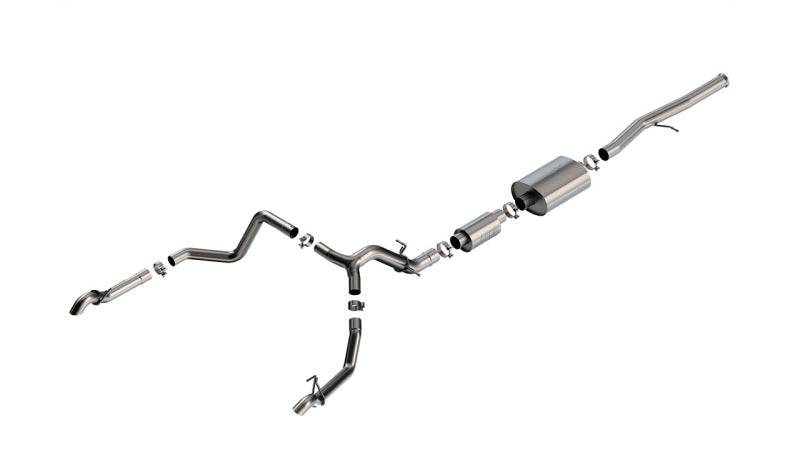 Borla 22-23 Chevrolet Silverado 1500 ZR2 & AT4X 6.2L CC SB 147.5in WB S-Type Cat-Back - Mammoth Racing -