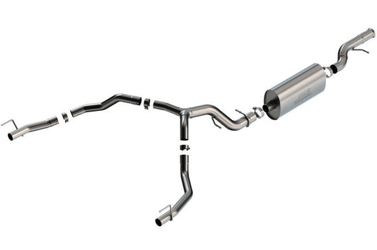 Borla 21-22 Cadillac Escalade 6.2L V8 2/4WD 4DR Touring Cat-Back Exhaust w/ Factory Bezel Tips - Mammoth Racing -