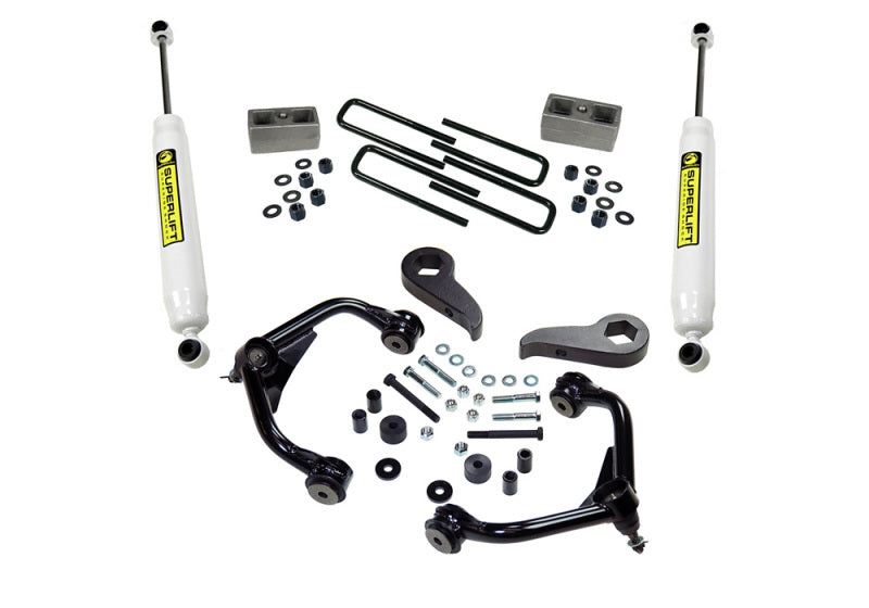 Superlift 11-19 Chevy Silv/GMC Sierra 2500 HD 3in Lift Kit w/ Superlift Rear Shocks - Mammoth Racing -