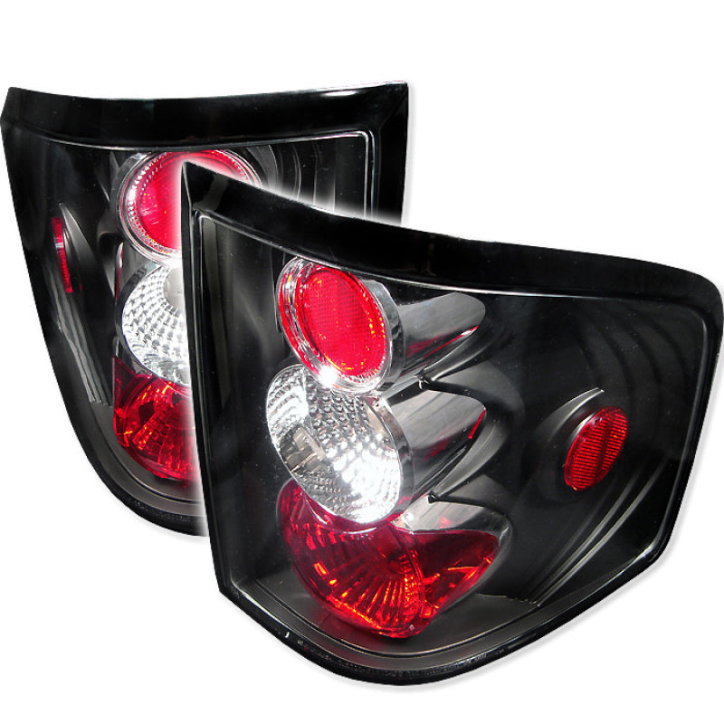 Spyder Ford F150 Flareside 04-08 Euro Style Tail Lights Black ALT-YD-FF15004FS-BK - Mammoth Racing -