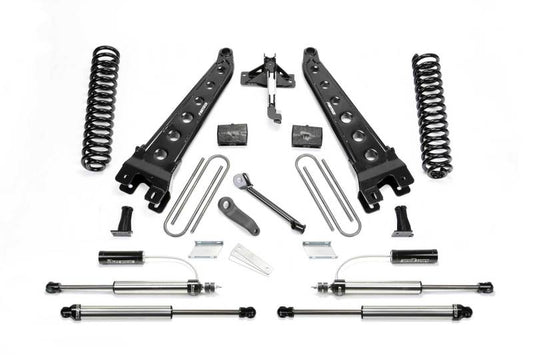 Fabtech 17-21 Ford F250/350 4WD Gas 4in Rad Arm Sys w/Coils & 2.25 Dl Resi Frt & Dl Rr Shks - My Store