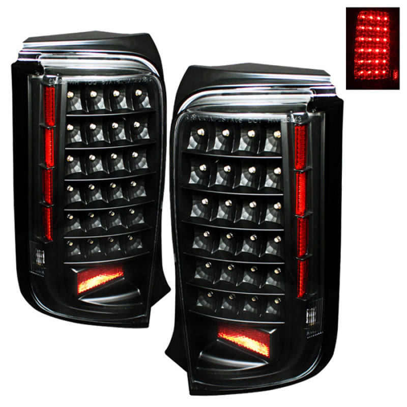 Xtune Scion Xb 08-10 LED Tail Lights Black ALT-ON-TSXB08-LED-BK - Mammoth Racing -