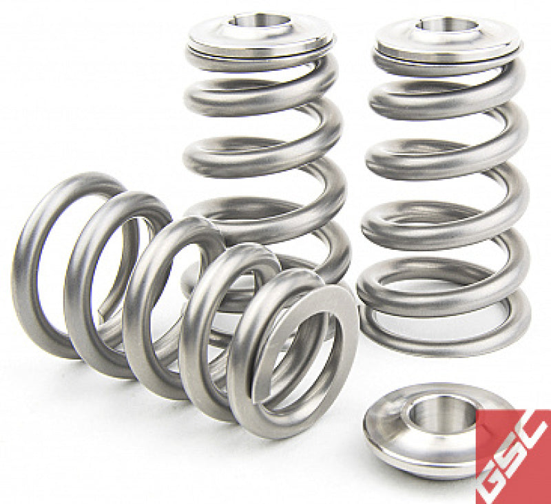 GSC P-D Toyota 2JZ-GTE Extreme Pressure Single Conical Valve Spring and Ti Retainer Kit - Mammoth Racing -