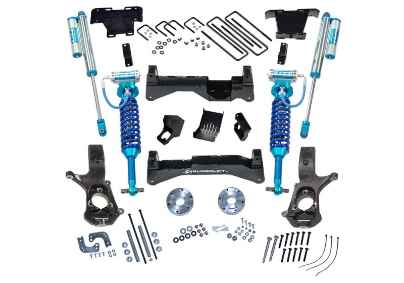 Superlift 07-16 Chevy Silv 4WD 8in Lift Kit w/ OE Cast Steel Control Arms & King Coilovers & Shocks - Mammoth Racing -