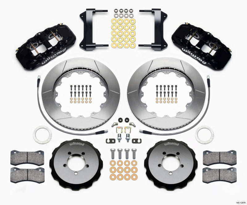 Wilwood Aero6 Front Hat Kit 14.00 1999-2012 Subaru WRX w/Lines - Mammoth Racing -