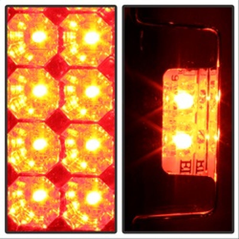 Spyder Ford F150 side 97-03/F250/350 Duty 99-07 LED Tail Lights Red Clear ALT-YD-FF15097-LED-RC - Mammoth Racing -