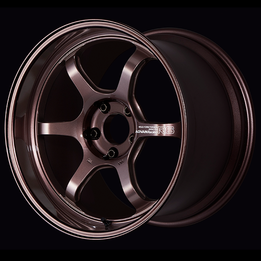 Advan R6 18x8.0 +45 5-100 Racing Copper Bronze Wheel - My Store