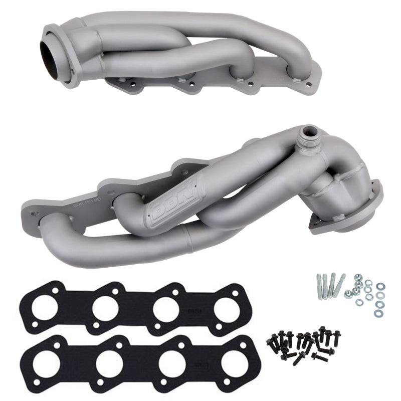 BBK 99-03 Ford F Series Truck 5.4 Shorty Tuned Length Exhaust Headers - 1-5/8 Titanium Ceramic - Mammoth Racing -