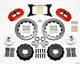 Wilwood Narrow Superlite 6R Front Hub Kit 12.88in Drill Red 79-87 GM G Body - Mammoth Racing -