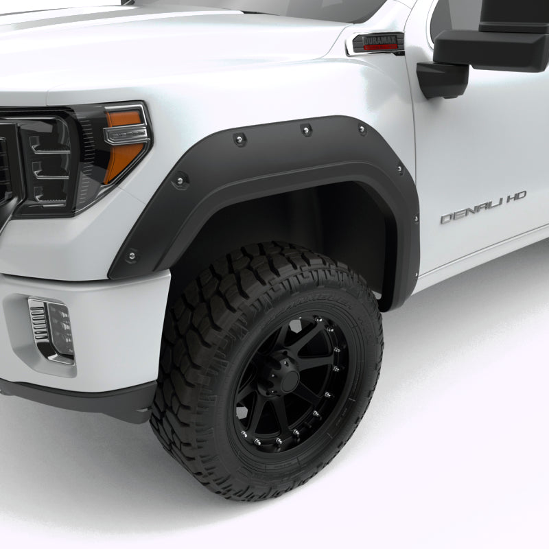 EGR 2020 GMC Sierra HD Bolt-On Style Black Fender Flare - Set - Mammoth Racing -