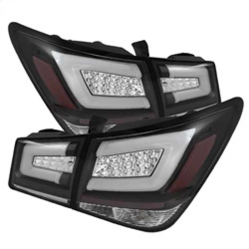 Spyder Chevy Cruze 2011-2014 Light Bar LED Tail Lights Black ALT-YD-CCRZ11-LBLED-BK - Mammoth Racing -