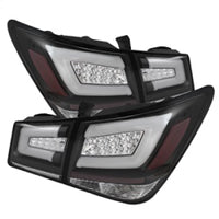 Spyder Chevy Cruze 2011-2014 Light Bar LED Tail Lights Black ALT-YD-CCRZ11-LBLED-BK - Mammoth Racing -