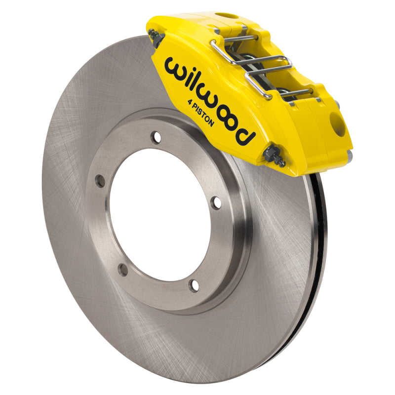 Wilwood 69-74 Porsche 911 Front Powerlite Brake Kit 3in MT Plain Face - Yellow - My Store