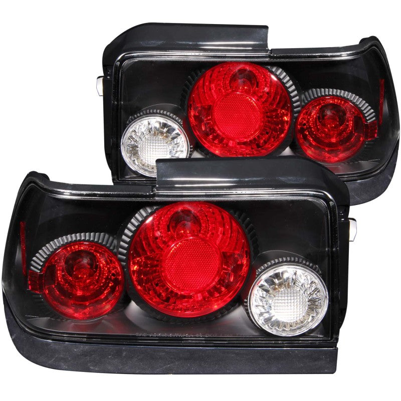 ANZO 1993-1997 Toyota Corolla Taillights Black - Mammoth Racing -