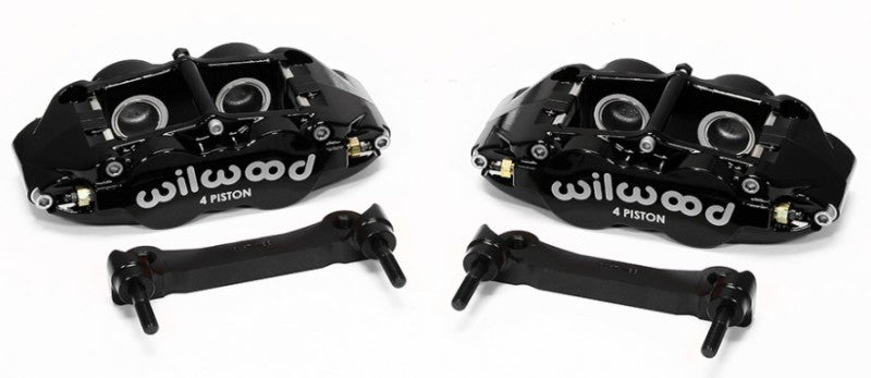 Wilwood Narrow Superlite 4R Rear Caliper & Bracket Kit - Black 97-13 C5/c6 Corvette w/ OEM Rotors - My Store