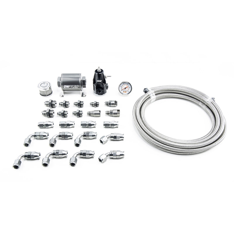 DeatschWerks 10-15 Chevy Camaro X2 Series Pump Module -6AN CPE Plumbing Kit - Mammoth Racing -