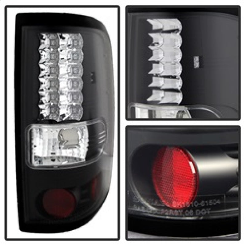 Spyder Ford F150 Styleside 04-08 (Not Fit Heritage & SVT)LED Tail Lights Black ALT-YD-FF15004-LED-BK - Mammoth Racing -