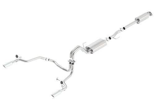 Borla 15-16 Ford F-150 2.7L/3.5L V6 / 5.0L V8 Ext. Cab Std. Bed CB Exh Touring Single Split Rear Ext - Mammoth Racing -