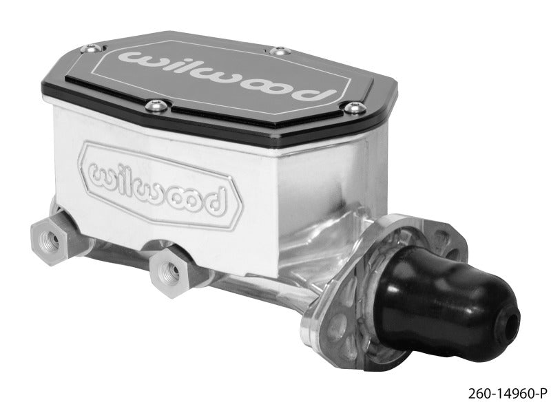 Wilwood Compact Tandem Master Cylinder - 1.12in Bore - w/Pushrod (Ball Burnished) - My Store