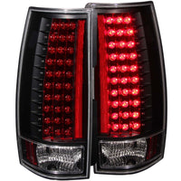 ANZO 2007-2013 Chevrolet Suburban LED Taillights Black - Mammoth Racing -